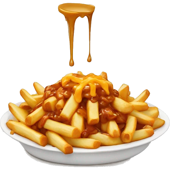 Poutine qui mange emoji