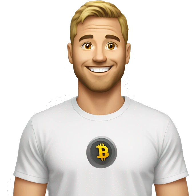 guy bitcoin shirt emoji