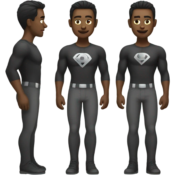Man in pants superhero emoji