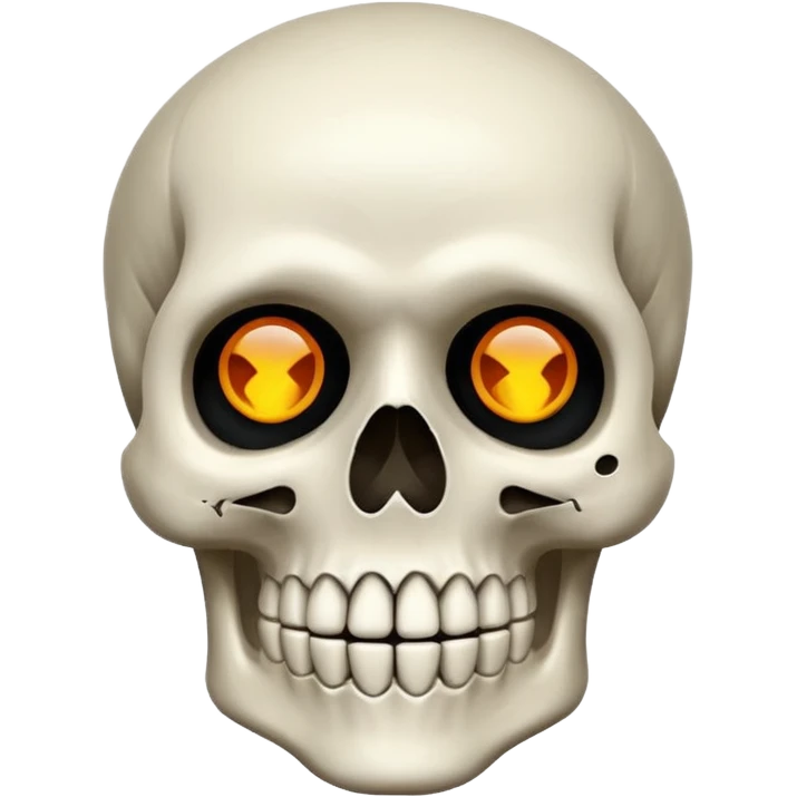 Calavera q le esplota la cabeza solo la parte de arriba y q sea de color blanco  emoji