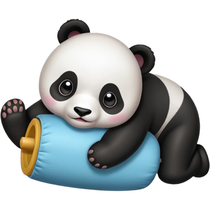 baby panda rolling  emoji