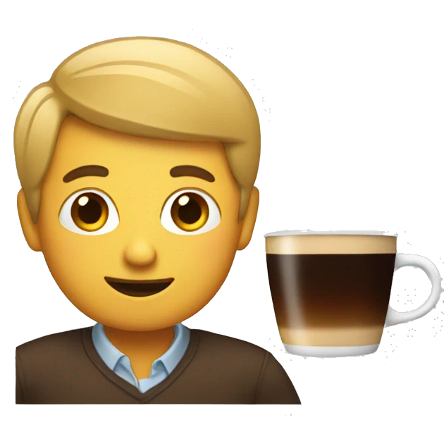 drinking coffee emoji