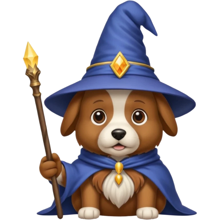 Dog wizard emoji