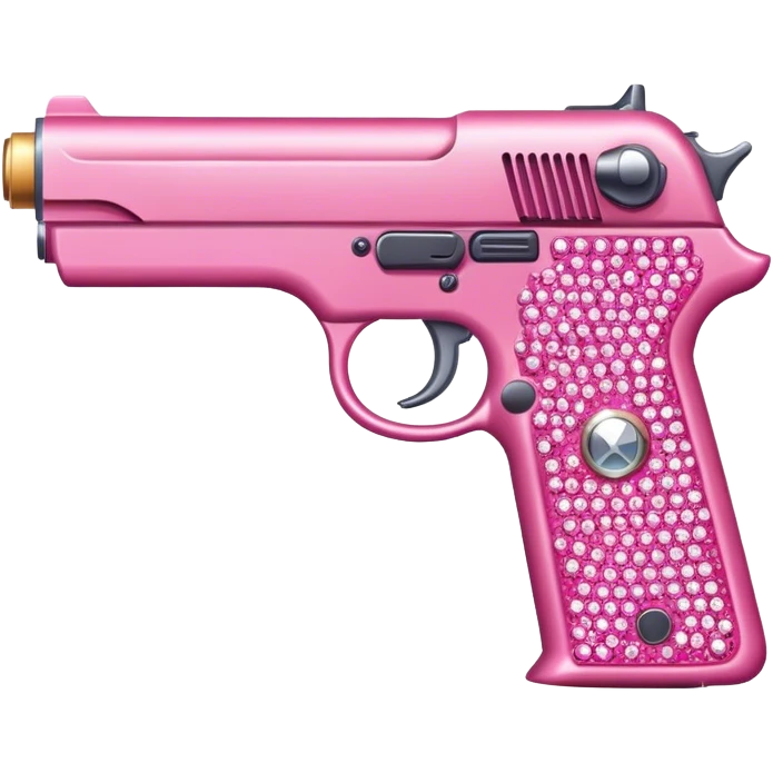 pink bedazzled gun emoji