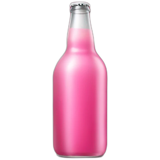 Pink Bottle beer emoji