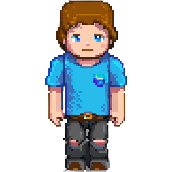 Minecraft Steve character emoji