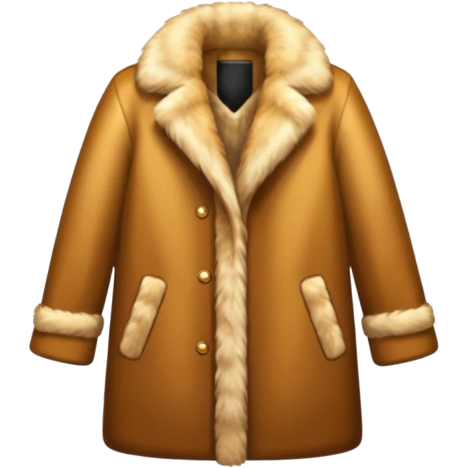 A luxurious fur coat emoji