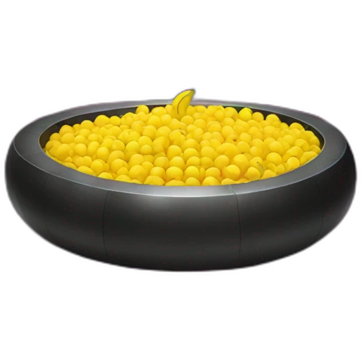 Disco banana ball pit emoji
