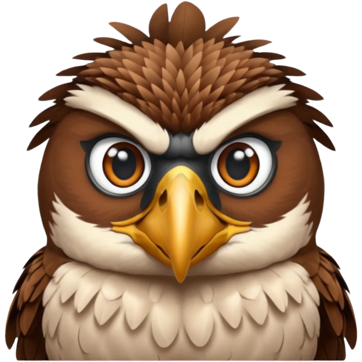 falcon, front view emoji