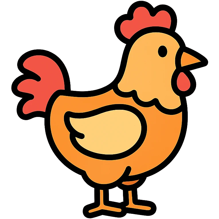 a chicken emoji