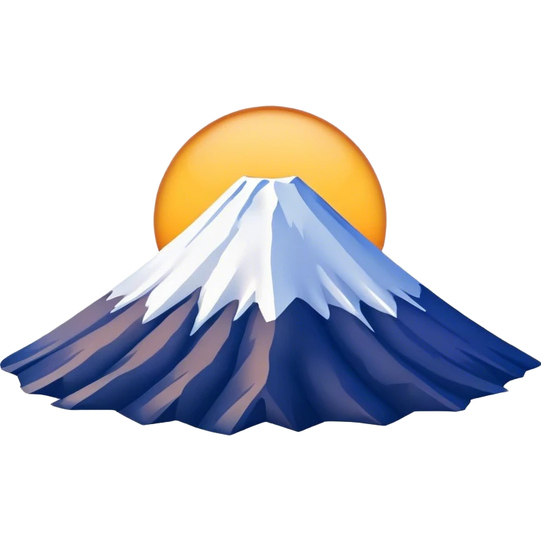 mount fuji, no frame emoji