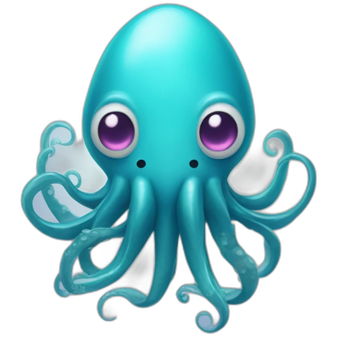 cerulean squid with heart eyes emoji
