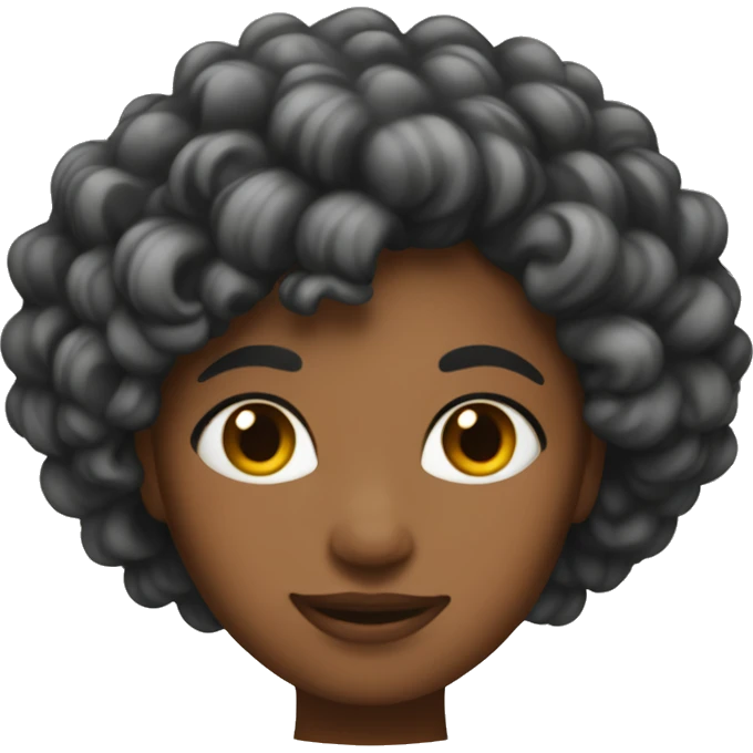 Carmel skinned women with coily hair emoji