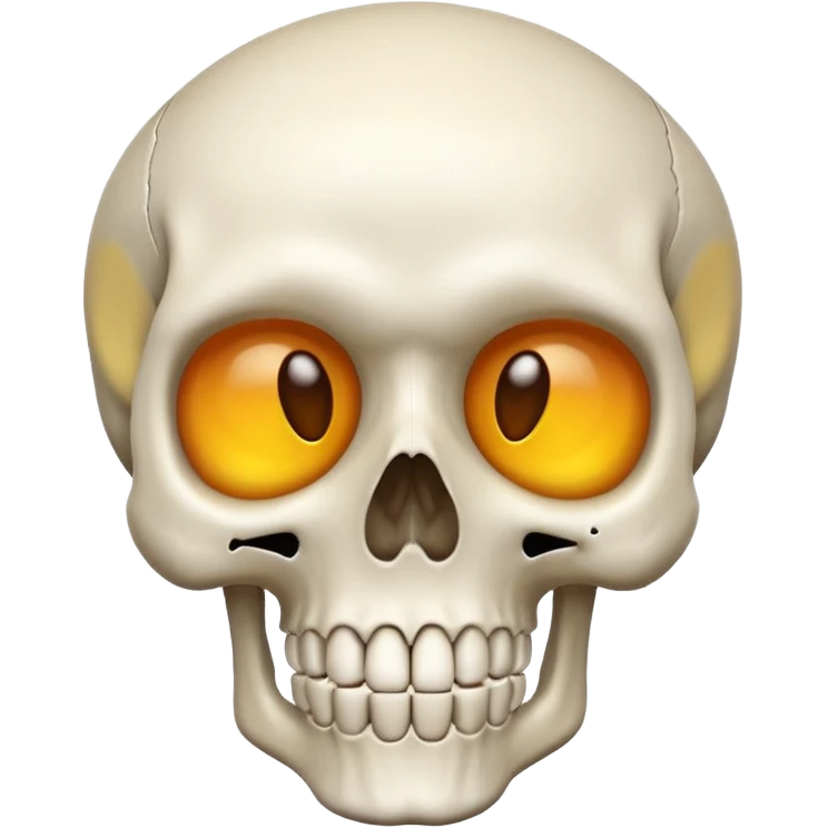 Skull emoji with a mix of surprise emoji emoji