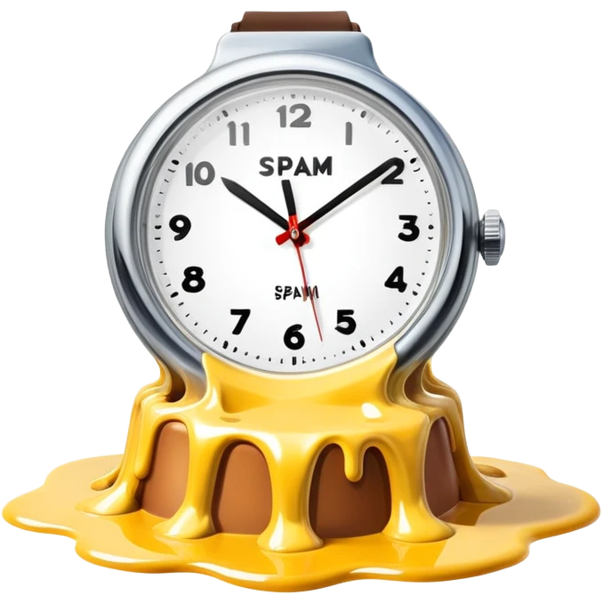 surreal melting SPAM watch dali landscape emoji