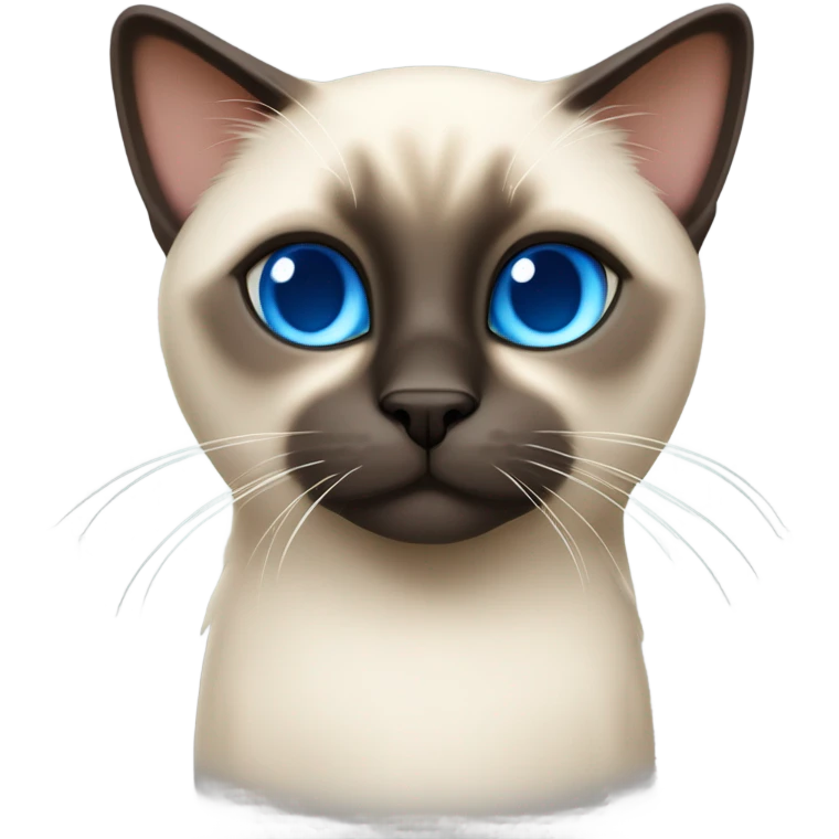 silly siamese cat emoji