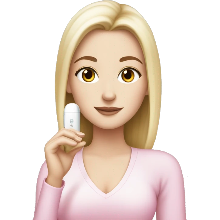 white girl pink iqos emoji