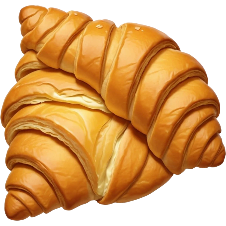 buttery croissant, quick energy emoji