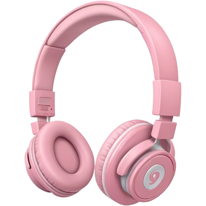 light pink headphones emoji