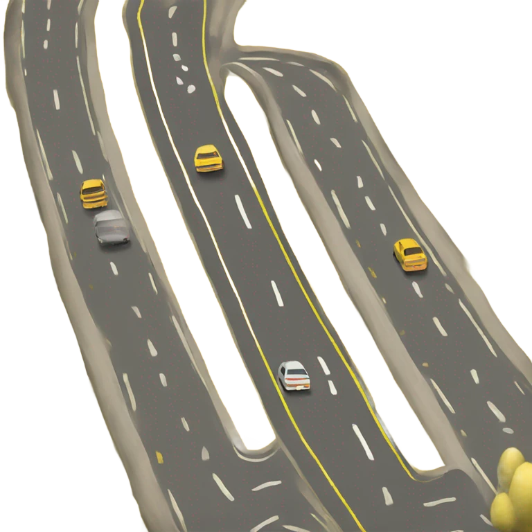 Yellow road emoji
