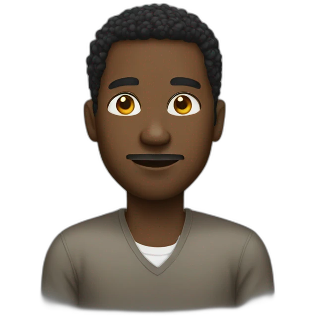 Black man emoji