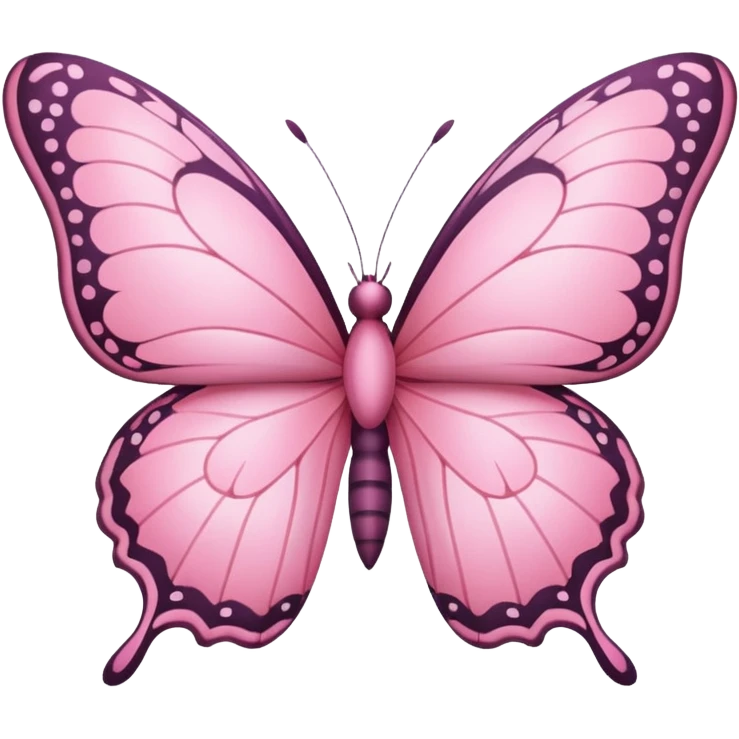 Pink butterfly emoji