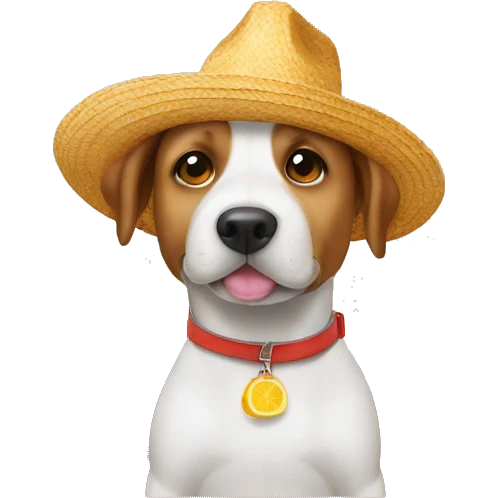 Dog con un sombrero de cocinero  emoji