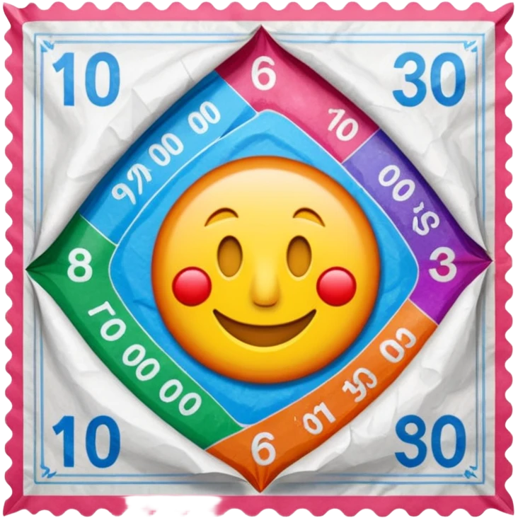 Lottery scratch ticket emoji