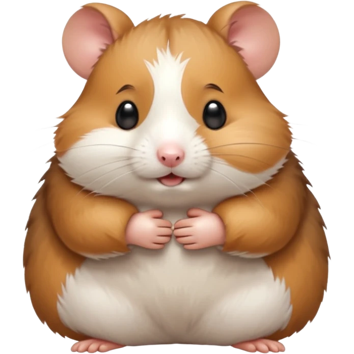 Hamster crying hugging other hamster emoji
