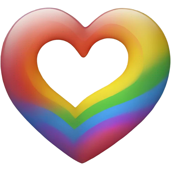 A rainbow heart emoji
