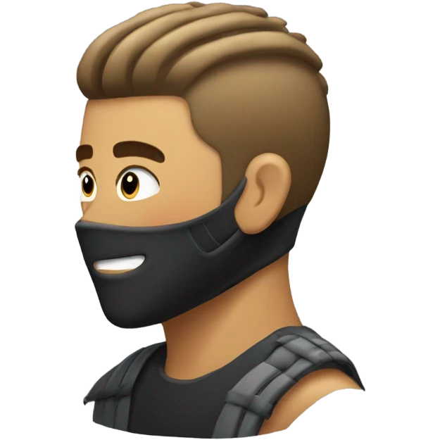 Ninja getting a low taper fade emoji