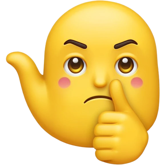 thumbs down with a frown  emoji