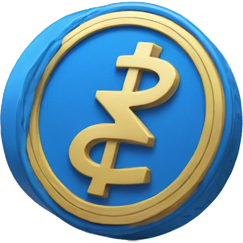 blue coin emoji