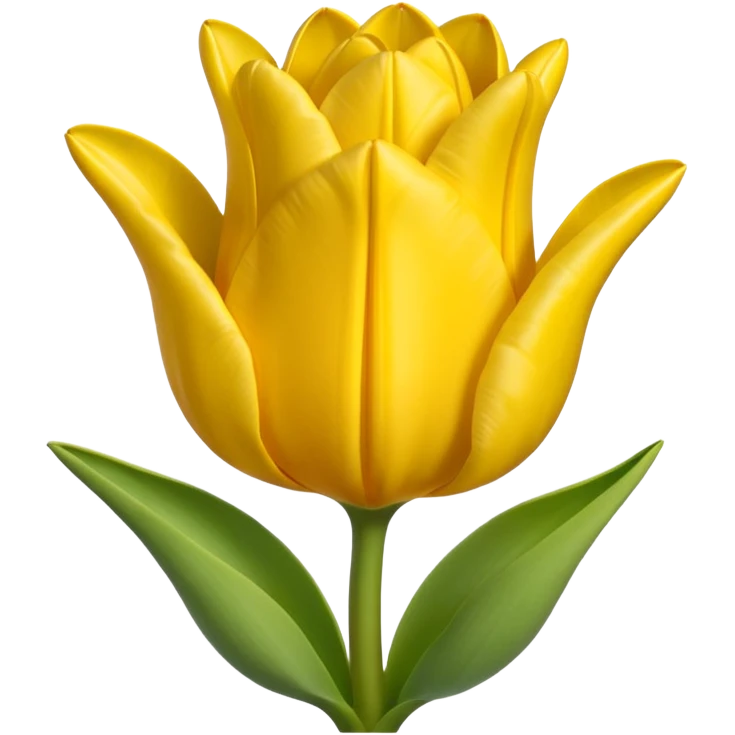 Emoji de tulipán amarillo emoji