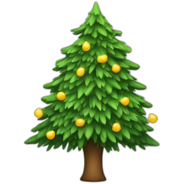 new year tree emoji