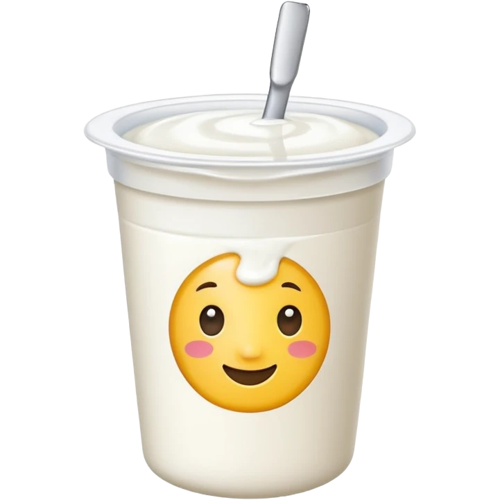 a yogurt cup emoji