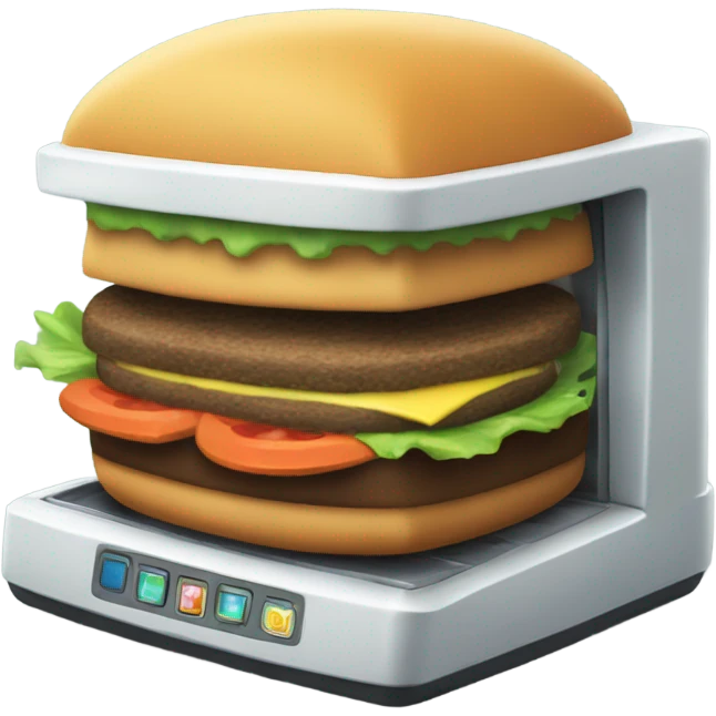 Krabby patty machine emoji