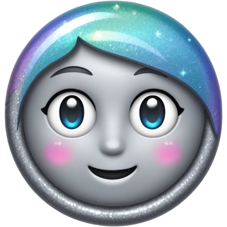 vamp glitter gray emoji