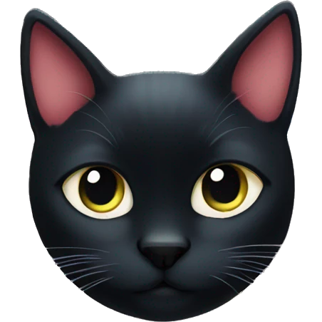 Black cat with Christmas lights  emoji