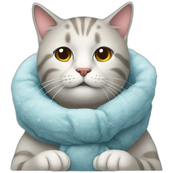 cat and cold emoji