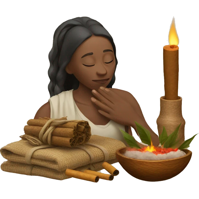 Prayers and tobacco offerings  emoji