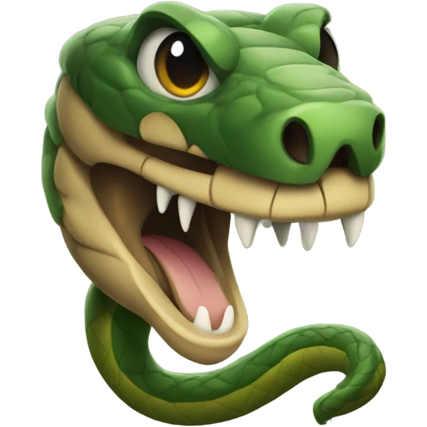 Evil snake  emoji