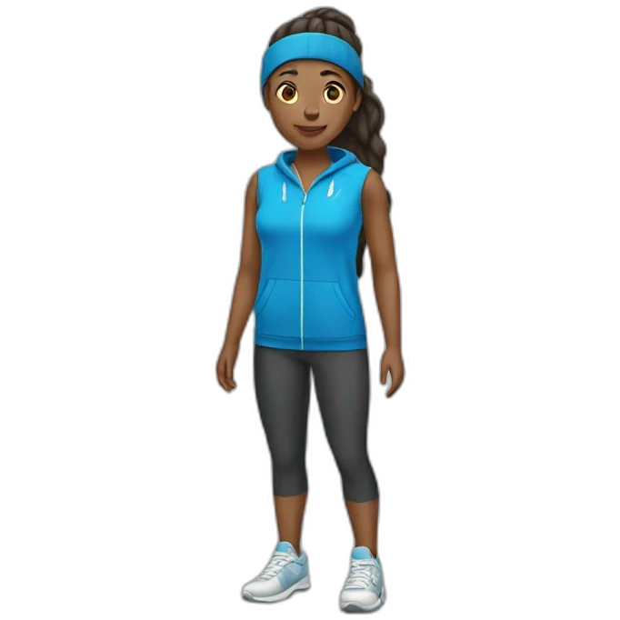 sporty women's clothing without characters emoji