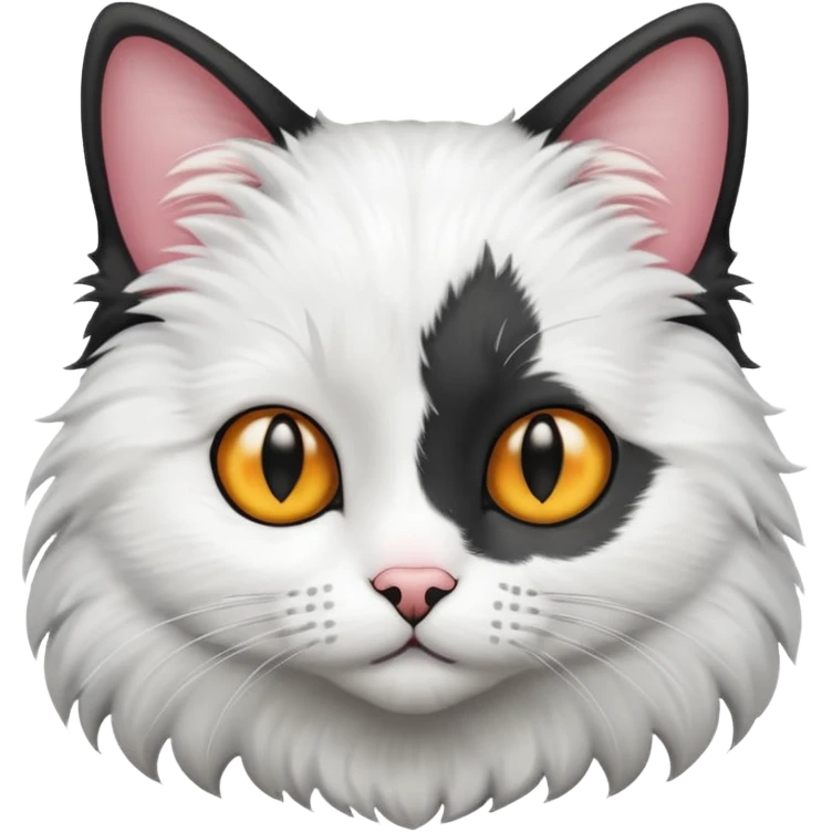 Gato preto com branco emoji