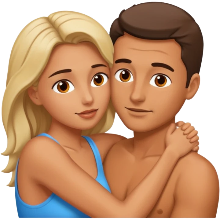 Un hombre y una mujer haciendo porno emoji