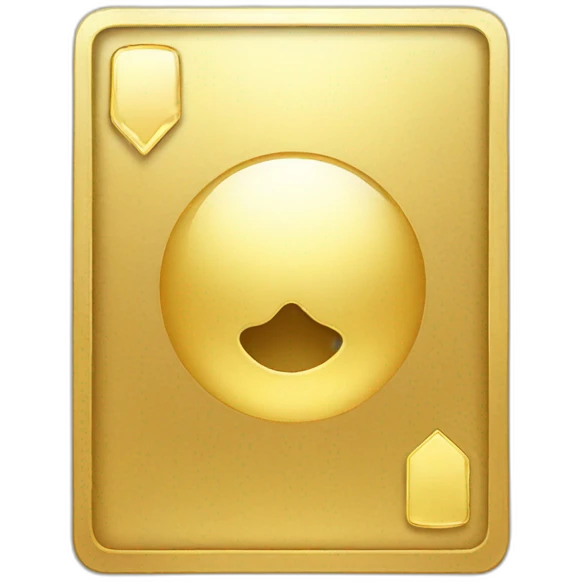 golden card with shiny outline emoji