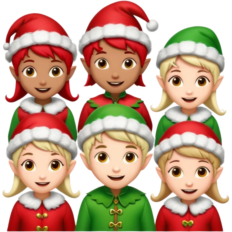 100 Christmas Elfs emoji