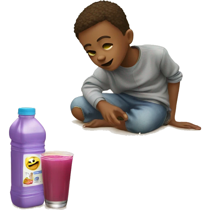 Kid spilled juice emoji