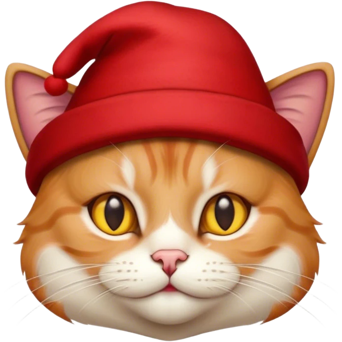 cat with red hat emoji