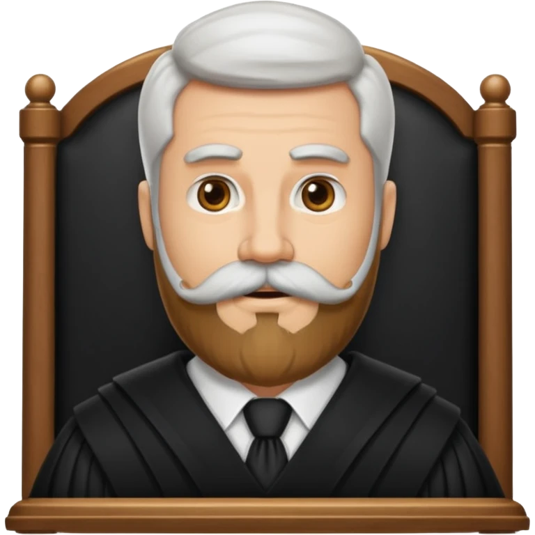 I need a man judge with beard and moustache emoji